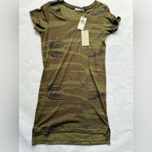 Alternative Apparel camo camouflage T-shirt dress women size M NWT